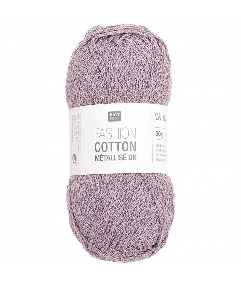  383202.025 Fashion cotton métalisé 25 rose Sperenza Rico design violet