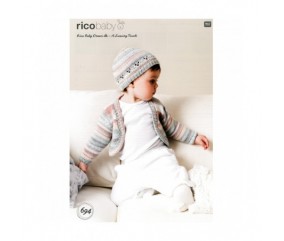 Fiche tricot Baby Dream Lux Dk N° N°694 - Rico Design