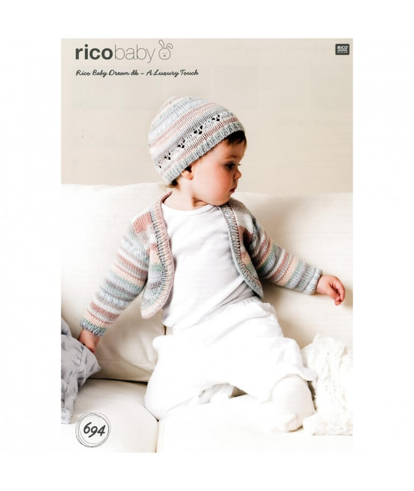 Fiche tricot Baby Dream Lux Dk N° N°694 - Rico Design