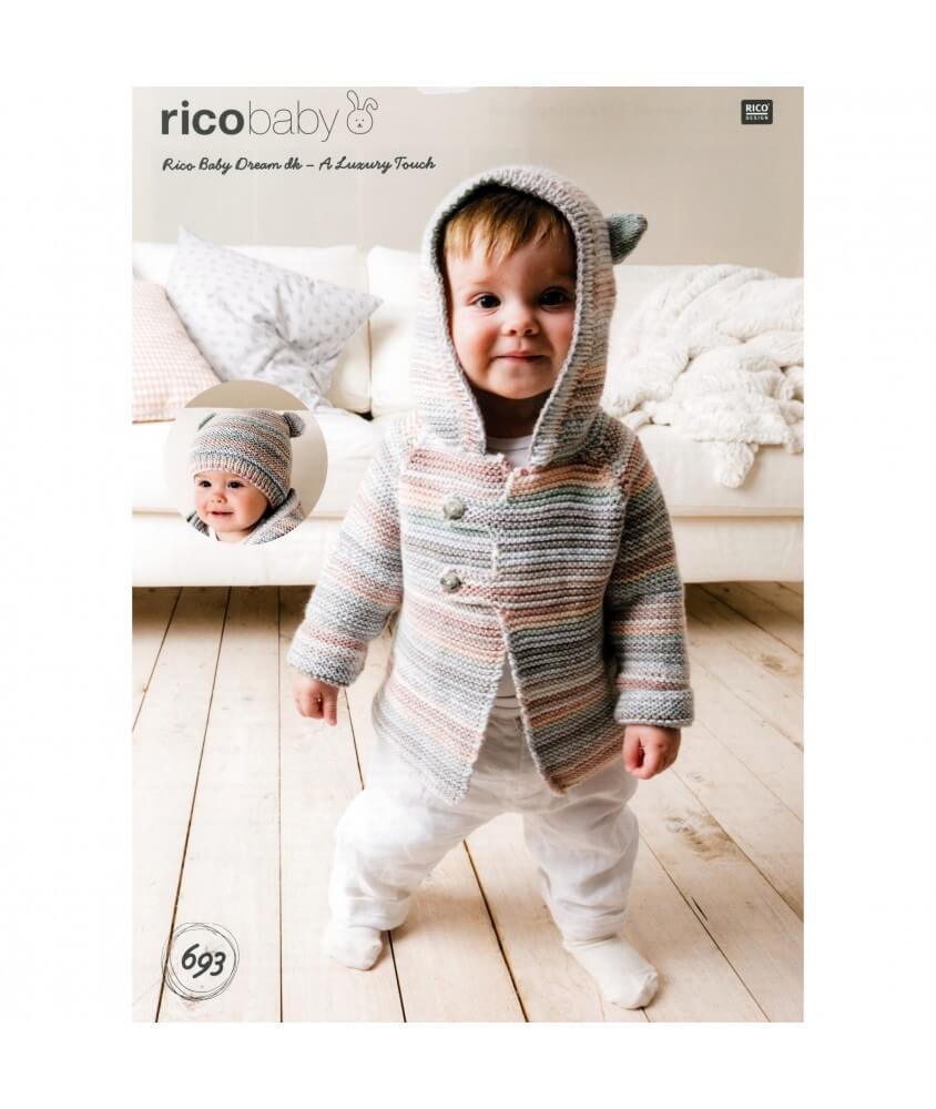 Fiche tricot Baby Dream Lux Dk N° 693 - Rico Design