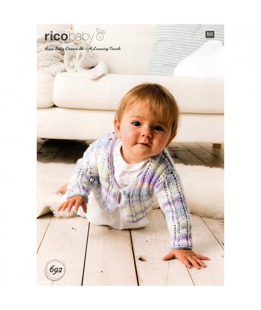 Fiche tricot Baby Dream Lux Dk N° 692 - Rico Design