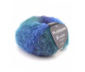Pelote de soie et alpaga à tricoter ALGASOIE Multicolore 026 - Plassard 