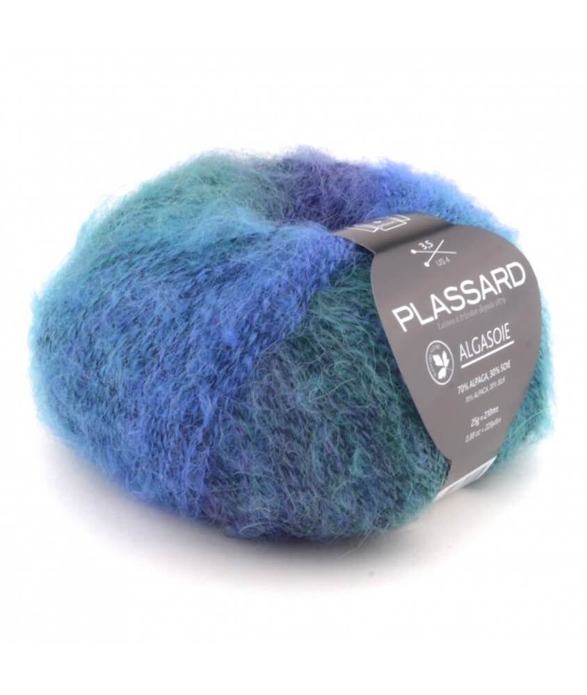 Pelote de soie et alpaga à tricoter ALGASOIE Multicolore 026 - Plassard 
