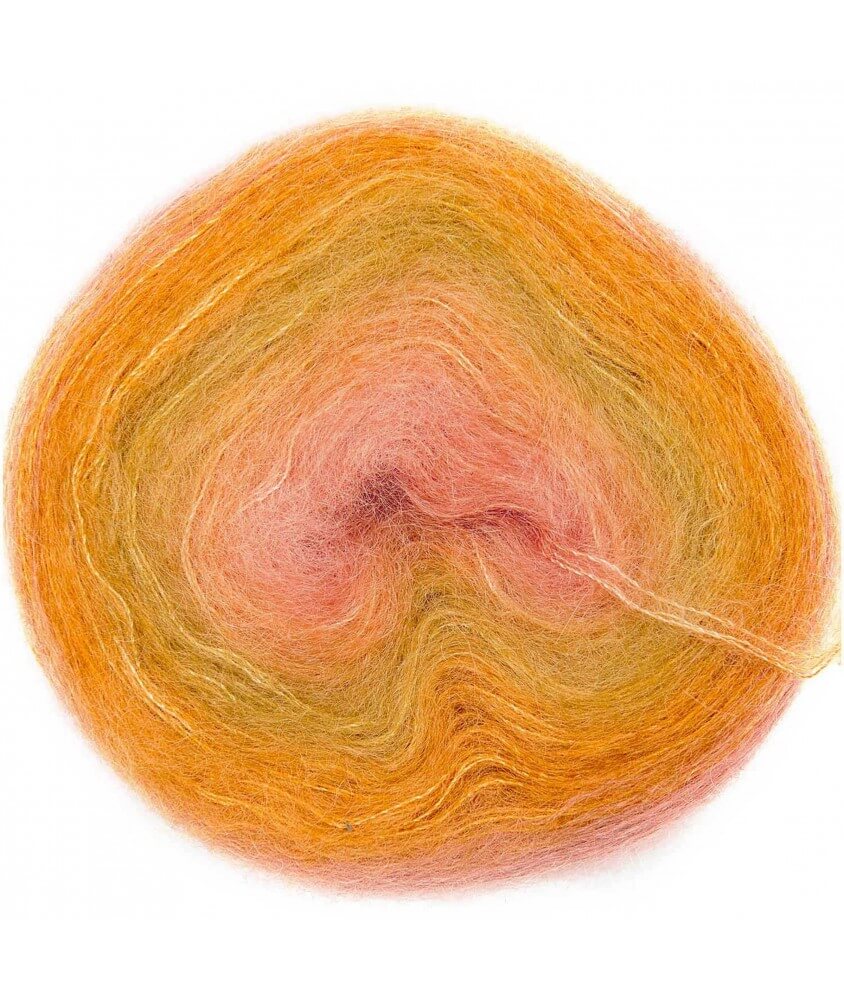 Fil à tricoter ESSENTIALS SUPER KID MOHAIR COLOUR LOVE - Rico Design 15 orange