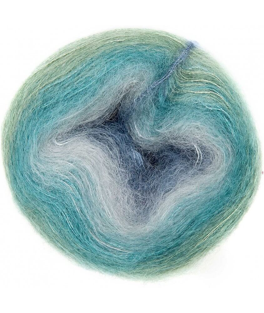 Fil à tricoter ESSENTIALS SUPER KID MOHAIR COLOUR LOVE - Rico Design 17 bleu