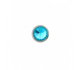  Bouton imitation diamant à queue 12 à 14mm - Prym 14mm turquoise