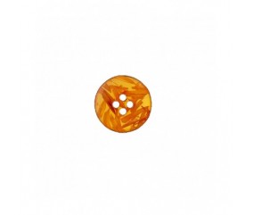 Bouton polyester et son de riz 2 trous 25mm - Prym orange 