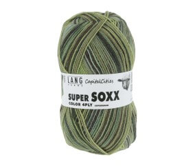 Laine à chaussettes à tricoter SUPER SOXX COLOR 4 Plis - 100GR - Lang Yarns