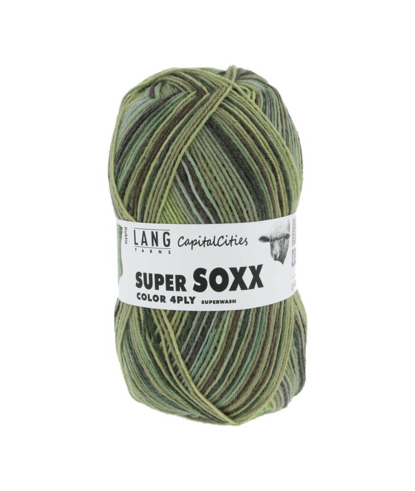 Laine à chaussettes à tricoter SUPER SOXX COLOR 4 Plis - 100GR - Lang Yarns