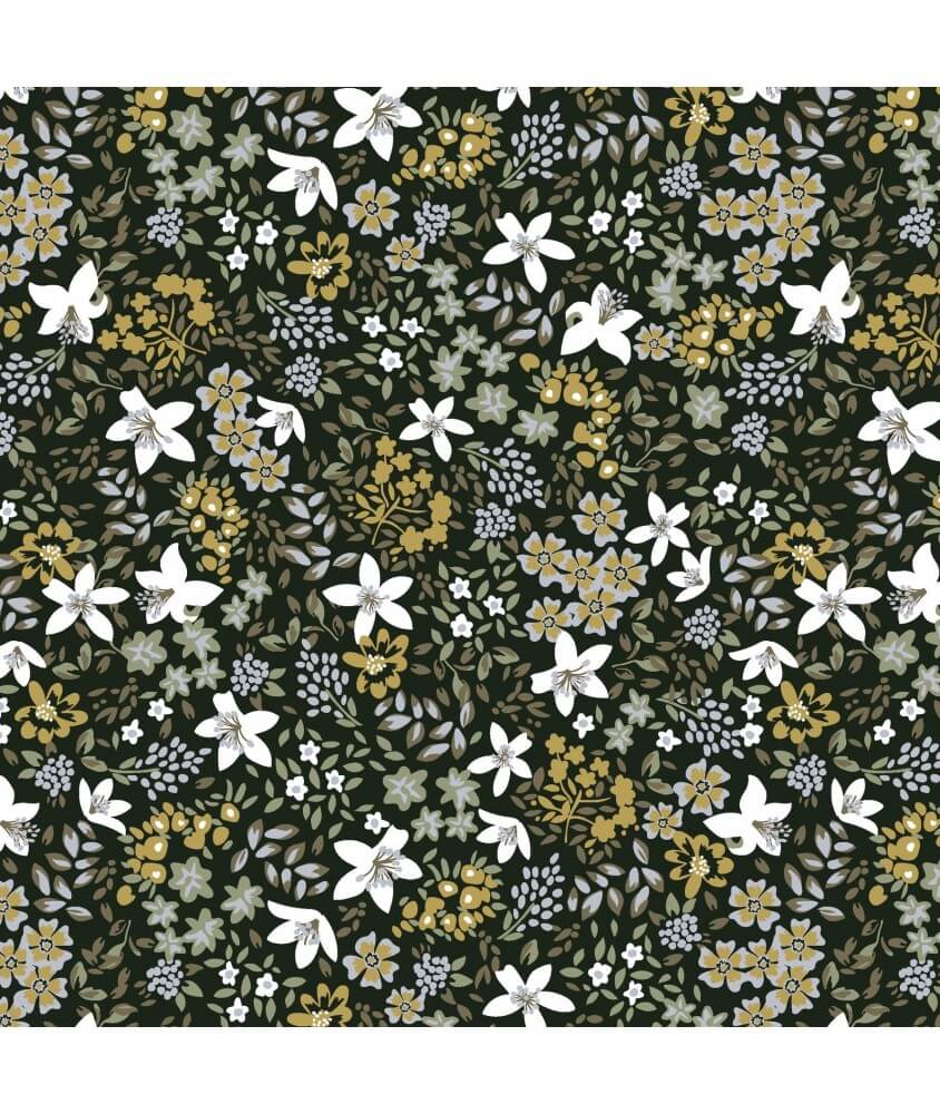 Tissu coton fleuri Tissu coton fleuri