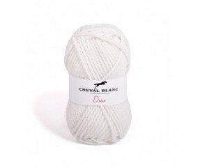 Pelote de laine duo twins- Cheval blanc -laine sport pas chère -sperenza -PeloteDUO