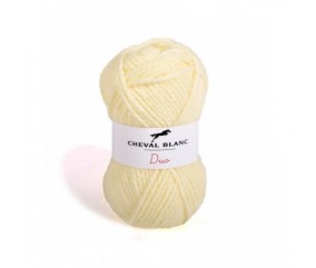 Pelote de laine duo twins- Cheval blanc -laine sport pas chère -sperenza -PeloteDUO