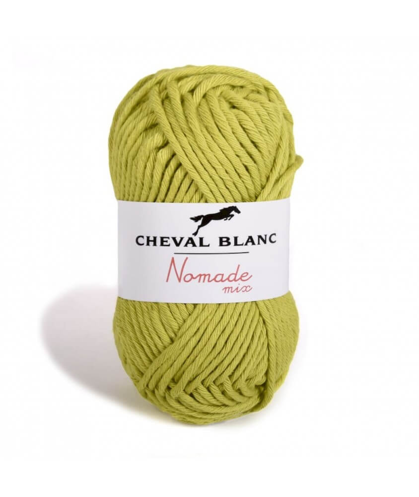 Pelote de coton à tricoter NOMADE MIX - Cheval Blanc