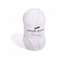 Pelote de coton à tricoter NOMADE MIX - Cheval Blanc