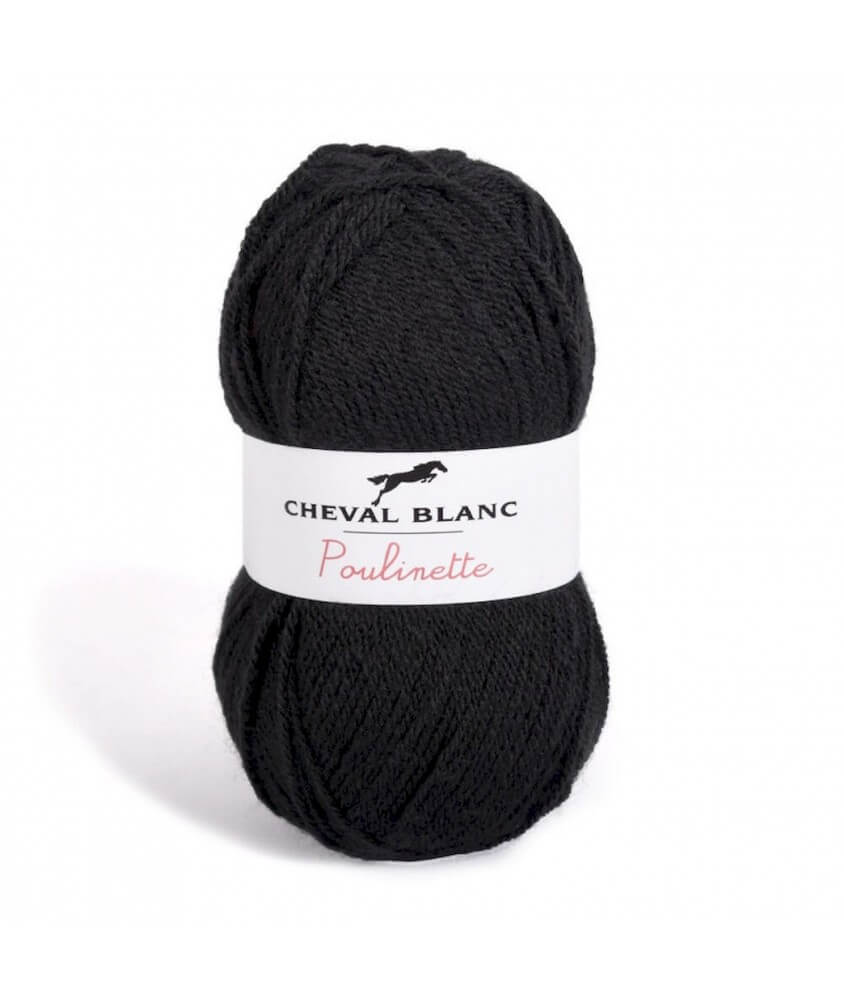 Pelote de laine poulinette  - Cheval blanc - layette laine pas chere  - sperenza -PelotePOULINETTE