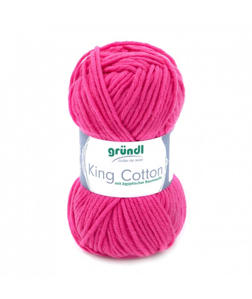 Pelote de Coton à tricoter KING COTTON - Grundl ROSE 07 SPERENZA