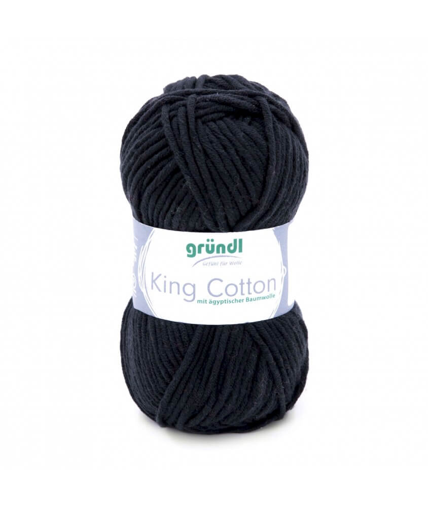 Pelote de Coton KING COTTON - Grundl NOIR 19 SPERENZA