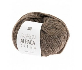 Pelote de laine à tricoter FASHION ALPACA DREAM - Rico Design gris brun 03 sperenza