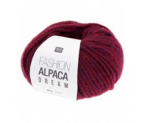 Pelote de laine à tricoter FASHION ALPACA DREAM - Rico Design rouge baie 04 sperenza
