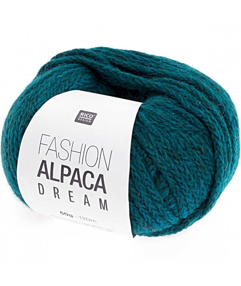 Pelote de laine à tricoter FASHION ALPACA DREAM - Rico Design bleu pétrole 06 sperenza