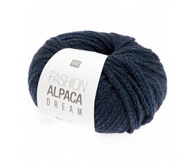 Pelote de laine à tricoter FASHION ALPACA DREAM - Rico Design bleu paon 07 sperenza