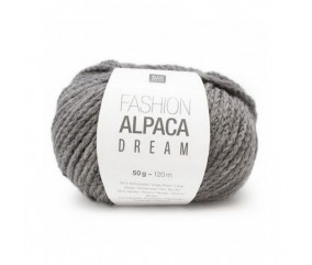 Pelote de laine à tricoter FASHION ALPACA DREAM - Rico Design gris 08 sperenza