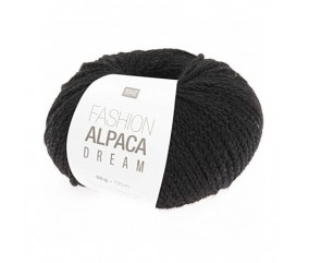 Pelote de laine à tricoter FASHION ALPACA DREAM - Rico Design noir 09 sperenza