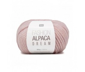 Pelote de laine à tricoter FASHION ALPACA DREAM - Rico Design rose poudre 10 sperenza