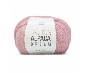 Pelote de laine à tricoter FASHION ALPACA DREAM - Rico Design rose 11 sperenza