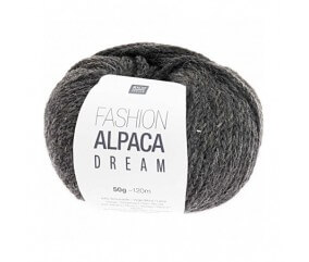 Pelote de laine à tricoter FASHION ALPACA DREAM - Rico Design gris anthracite 17 sperenza
