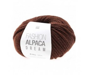 Pelote de laine à tricoter FASHION ALPACA DREAM 50GR - Rico Design marron fauve 19 sperenza
