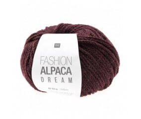 Pelote de laine à tricoter FASHION ALPACA DREAM 50GR - Rico Design rouge bordeaux 20 sperenza