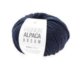 Pelote de laine à tricoter FASHION ALPACA DREAM 50GR - Rico Design bleu marine 21 sperenza