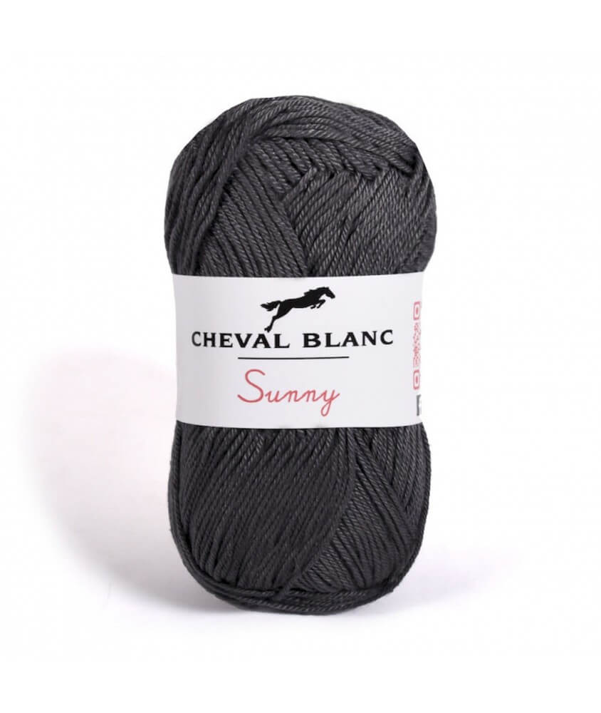 Pelote de coton à tricoter SUNNY UNI - Cheval blanc - PPSC Pelote de coton à tricoter SUNNY UNI - Cheval blanc - PPSC