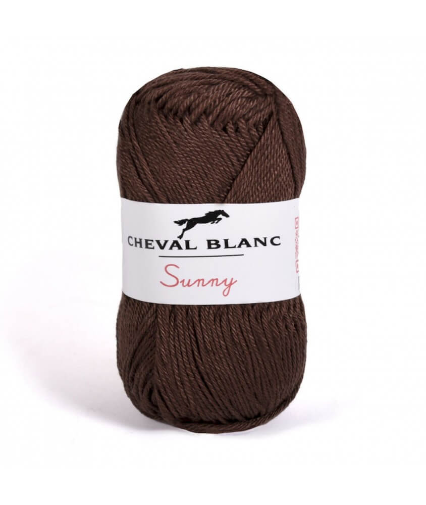 Pelote de coton à tricoter SUNNY UNI - Cheval blanc - PPSC Pelote de coton à tricoter SUNNY UNI - Cheval blanc - PPSC