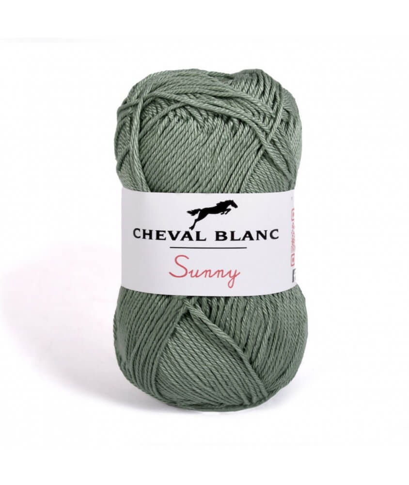 Pelote de coton à tricoter SUNNY UNI - Cheval blanc - PPSC Pelote de coton à tricoter SUNNY UNI - Cheval blanc - PPSC
