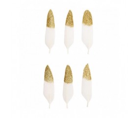 Petites Plumes Fantaisies 8 cm X 6 pièces - Rico Design