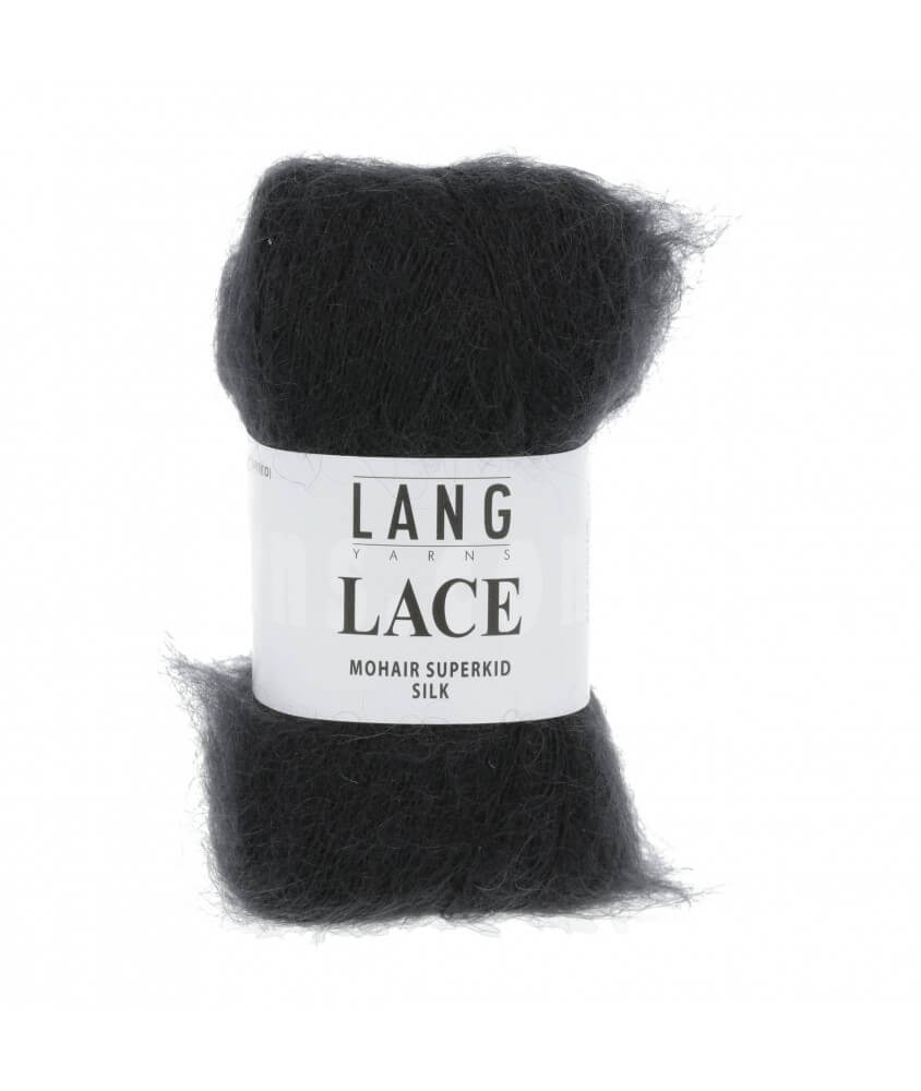 Mohair et soie à tricoter LACE 25 GR - Lang Yarns Sperenza noir 02 Mohair et soie à tricoter LACE 25 GR - Lang Yarns Sperenza noir 02