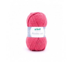 Pelote de laine à tricoter ALASKA - Gründl - certifié Oeko-Tex ROSE 18 SPERENZA