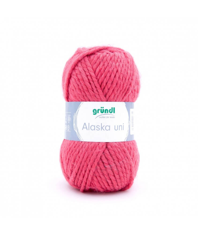 Pelote de laine à tricoter ALASKA - Gründl - certifié Oeko-Tex ROSE 18 SPERENZA