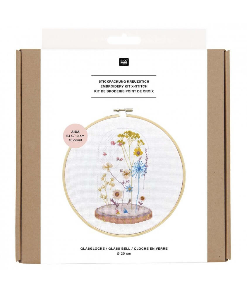 Kit de broderie cloche en verre - Rico Design