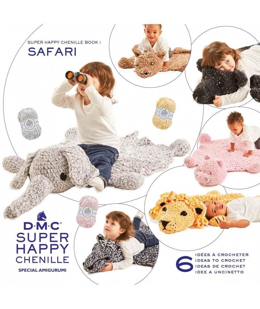  BOOK 1 Super Happy Chenille On Safari - Dmc