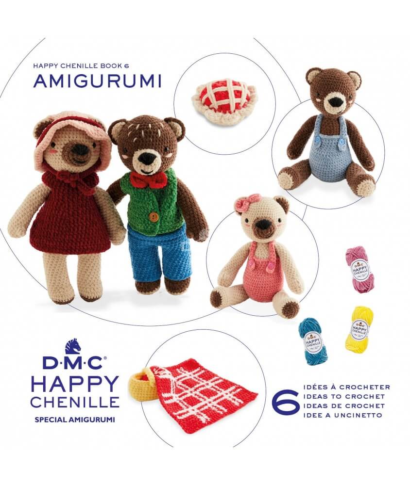 Happy Chenille - BOOK 6 - Les oursons en pique-nique - DMC