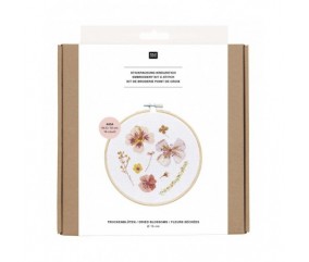 Kit de broderie fleurs séchées - Rico Design