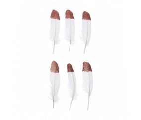  Grandes Plumes Fantaisies 18 cm X 6 pièces - Rico Design