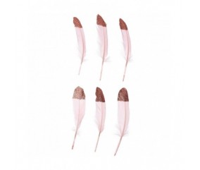  Grandes Plumes Fantaisies 18 cm X 6 pièces - Rico Design