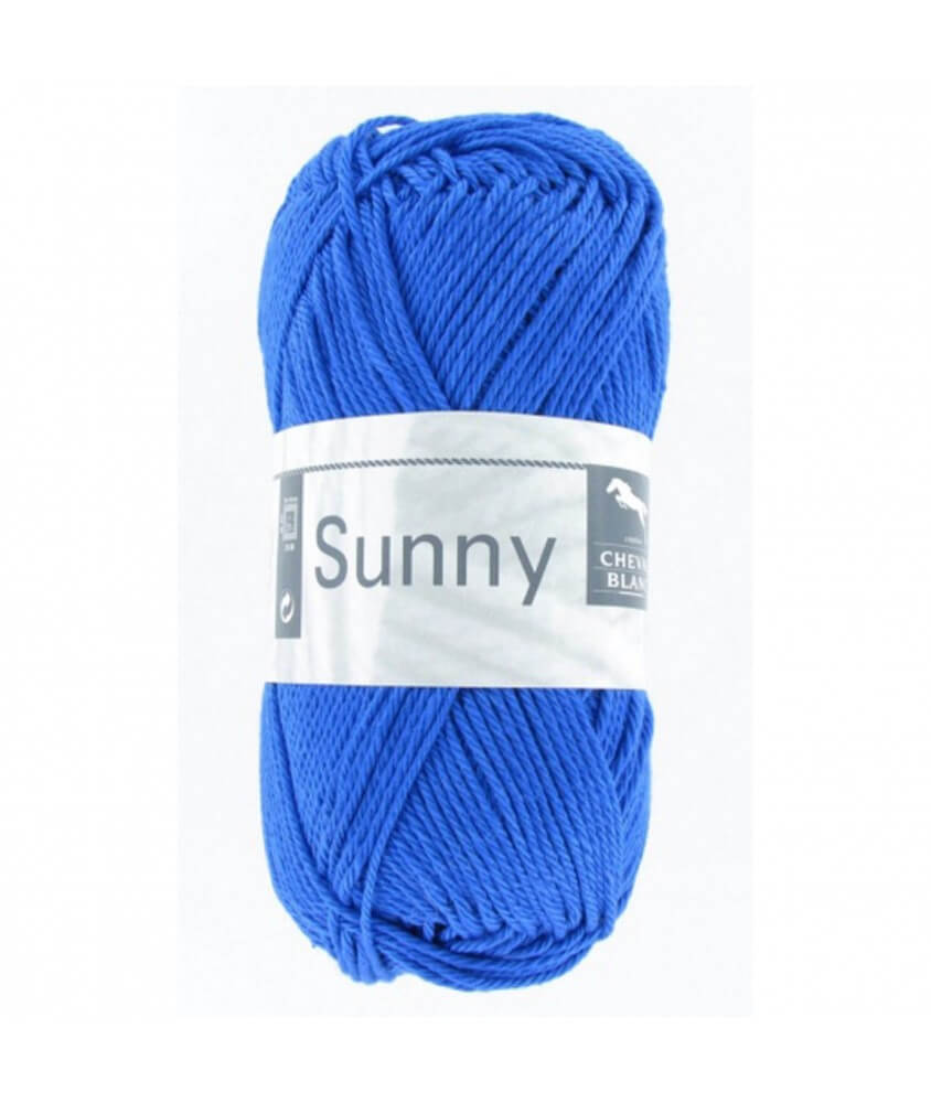 Pelote de coton à tricoter SUNNY UNI - Cheval blanc - PPSC Pelote de coton à tricoter SUNNY UNI - Cheval blanc - PPSC