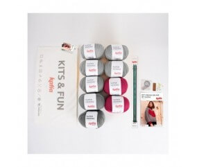 Kit Débutant Pull tricot avec un coeur Crush on Me - katia