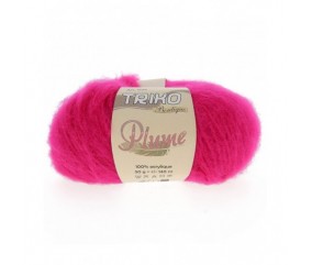 Fil à tricoter Plume - Distrifil rose 07 sperenza