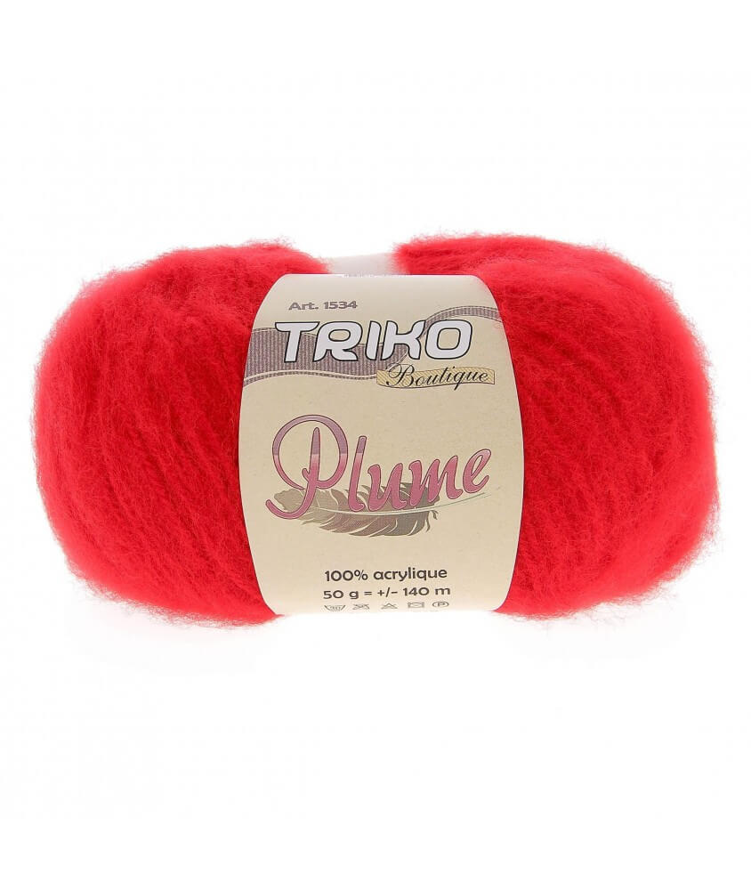 Fil à tricoter Plume - Distrifil rouge 08 sperenza Fil à tricoter Plume - Distrifil rouge 08 sperenza